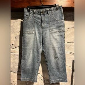 Northcrest cropped denim pants, size 14